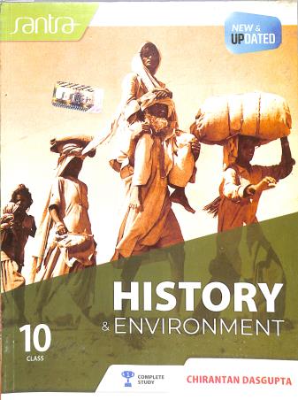 Book cover number 1 for Santra History & Environment Class 10 (2025 Edition) written by Chirantan Dasgupta published by Santra Publication Pvt. Ltd
