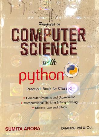 Book cover number 2 for Computer Science With Python Textbook For Class 11 (With Practical Book) 2026 Edition written by Sumita Arora published by Dhanpat Rai & Co. (Pvt.) Ltd.