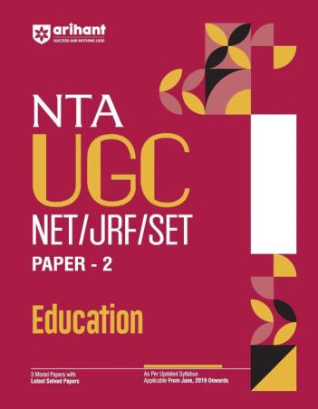 Book cover number 1 for NTA UGC NET/JRF/SET Paper 2 Education written by Nandini Sharma, Renu Kulshreshtha published by Arihant Publications (India) Limited