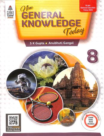 Book cover number 1 for New General Knowledge Today Class 8 (NEP 2020) written by S. K. Gupta published by S. Chand Publishing