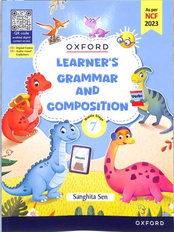 Book cover number 1 for Learner's Grammar And Composition Middle Stage Class 7 (NCF 2023) written by Sanghita Sen published by Oxford University Press