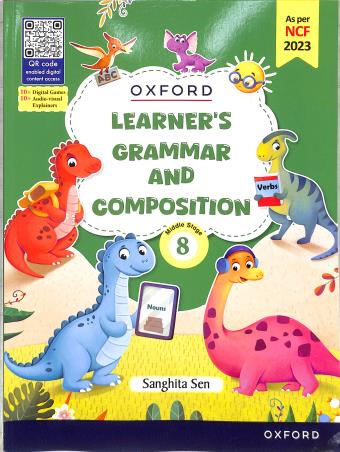 Book cover number 1 for Learner's Grammar And Composition Middle Stage Class 8 (NCF 2023) written by Sanghita Sen published by Oxford University Press
