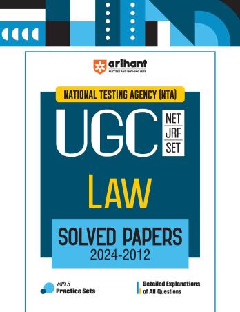 Book cover number 1 for NTA UGC NET/JRF/ SET Law Solved Papers (2024-2012) written by Jyoti Singh, Bhavtosh Agarwal, Bhavya Dubey published by Arihant Publications (India) Limited