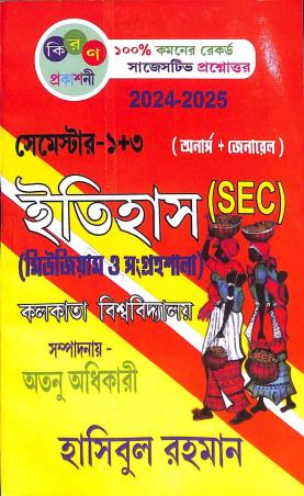 Book cover number 1 for Itihas (Museum O Sangrahasala) Semester 1 + 3 Honours + General  (SEC) C.U 2024-2025 written by Hasibur Rehman published by Kiran Prakashani