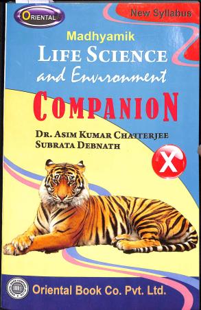 Book cover number 1 for Madhyamik Life Science And Environment Companion Class 10 (2025) written by Asim Kumar Chatterjee, Subrata Debnath published by Oriental Book Company Pvt. Ltd
