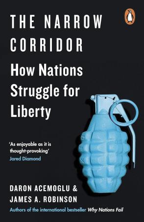 Book cover number 1 for The Narrow Corridor : How Nations Struggle For Liberty written by Daron Acemoglu published by Penguin Books
