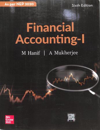 Book cover number 1 for Financial Accounting 1 written by M. Hanif, A. Mukherjee published by McGraw Hill Education Private Limited