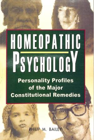 Book cover number 1 for Homeopathic Psychology written by Philip M Bailey published by B. Jain Publishers (P) Ltd.