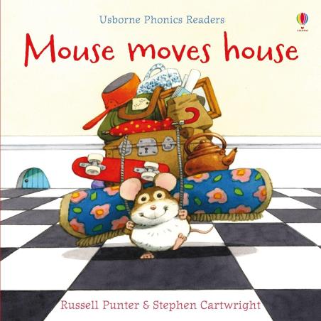 Book cover number 1 for Mouse Moves House (Usborne Phonics Readers) written by Russell Punter published by Usborne