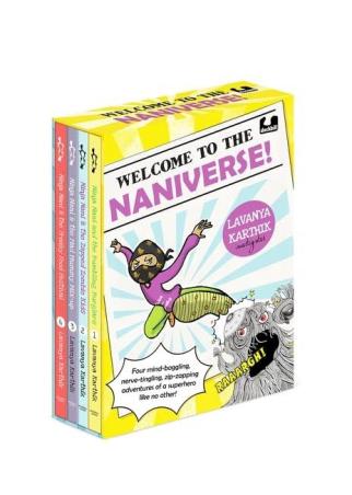 Book cover number 1 for Welcome To The Naniverse! (Set Of 4 Books) written by Lavanya Karthik published by Penguin Books
