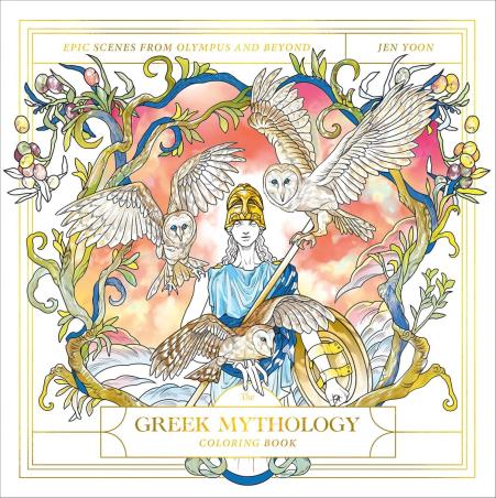 Book cover number 1 for The Greek Mythology Coloring Book written by Jen Yoon published by Clarkson Potter