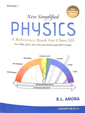 Book cover number 1 for New Simplified Physics Class 12 Volume 1 & 2 With Lab Manual (2025 Edition) written by S. L. Arora published by Dhanpat Rai & Co. (Pvt.) Ltd.