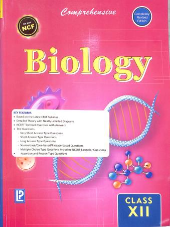Book cover number 1 for Comprehensive Biology Class 12 CBSE (NCF 2023) written by J. P. Sharma published by Laxmi Publications (P) Ltd.