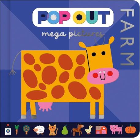Book cover number 1 for Pop Out Mega Pictures Farm written by Sarah Creese published by Make Believe Ideas Ltd.