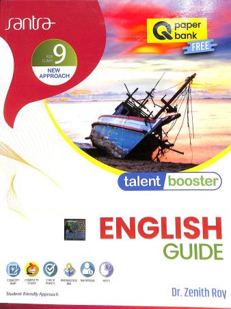 Book cover number 1 for Talent Booster English Guide Class 9 (2025) written by Zenith Roy published by Santra Publication Pvt. Ltd