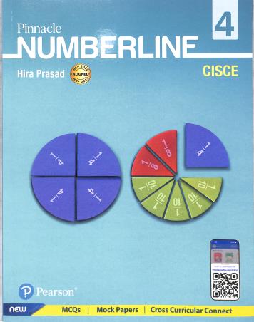 Book cover number 1 for Pinnacle Number Line 4 (CISCE) NEP 2020 / NCF 2023 written by Hira Prasad published by Pearson Education
