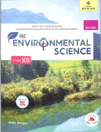 Book cover number 2 for ISC Environmental Science 12 NEP 2020 / NCF SE 2023 written by Amita Ganguly published by Marina Publications