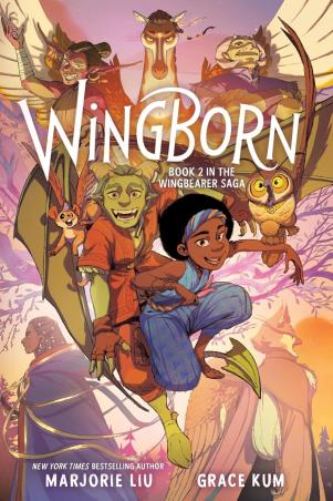 Book cover number 1 for Wingborn (Wingbearer Saga 2) written by Marjorie Liu published by Quill Tree Books