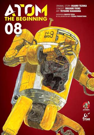 Book cover number 1 for Atom The Beginning (Vol. 8) written by Osamu Tezuka, Masami Yuuki, Tetsuro Kasahara published by Titan Books