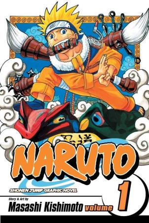 Book cover number 1 for Naruto Volume 1 written by Masashi Kishimoto published by Simon & Schuster