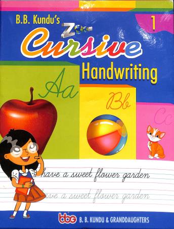 Book cover number 1 for B. B. Kundu's Zoom Cursive Handwriting 1 written by NA published by B. B. Kundu & Grand Daughters