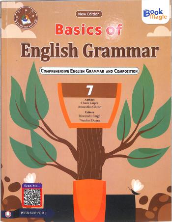 Book cover number 1 for Basics Of English Grammar 7 (NEP 2020 & NCF 2023) written by Charu Gupta, Anoushka Ghosh published by Book Magic