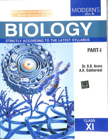 Book cover number 1 for Modern's abc+ Of Biology Class-11 Part 1 & 2 (2025-26) written by B. B. Arora, A. K. Sabharwal published by Modern Publishers