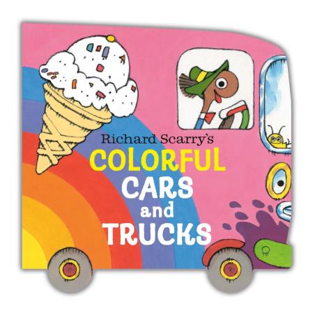 Book cover number 1 for Richard Scarry's Colorful Cars And Trucks written by Richard Scarry published by Random House