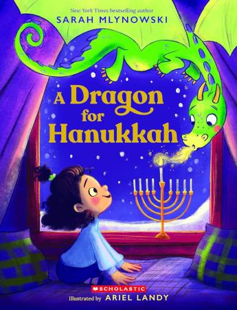 Book cover number 1 for A Dragon For Hanukkah written by Sarah Mlynowski published by Scholastic