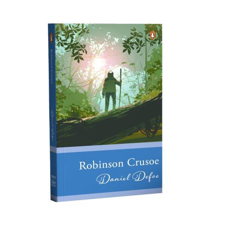 Book cover number 1 for Robinson Crusoe written by Daniel Defoe published by Penguin Books