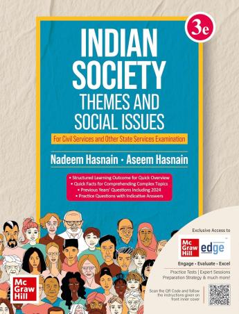 Book cover number 1 for Indian Society : Themes And Social Issues written by Nadeem Hasnain, Aseem Hasnain published by McGraw Hill Education Private Limited