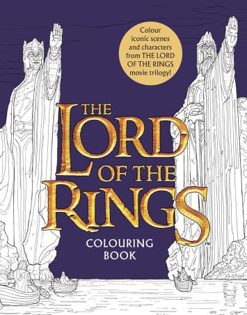 Book cover number 1 for The Lord Of The Rings - Colouring Book written by J. R. R. Tolkien, Warner Brothers published by Harper Collins Publishers