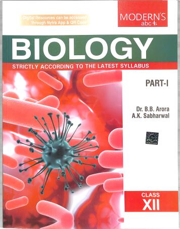 Book cover number 1 for Modern's abc+ Of Biology Class 12 Part 1 & 2 (2025-2026) CBSE written by B. B. Arora published by Modern Publishers