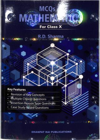 Book cover number 2 for Mathematics Class 10 With MCQs CBSE (2025 Edition) written by R. D. Sharma published by Dhanpat Rai Publications (P) Ltd.