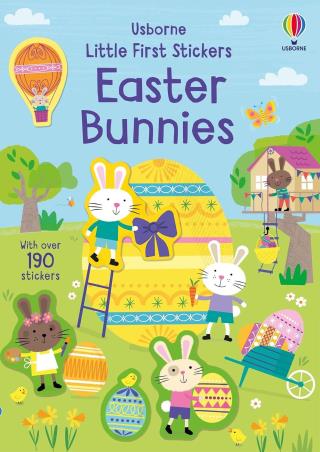 Book cover number 1 for Little First Stickers Easter Bunnies written by Jessica Greenwell published by Usborne