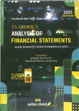 Book cover number 1 for T.S. Grewals Analysis Of Financial Statements CBSE Class 12 (2025 Edition) written by R. K. Khosla published by Sultan Chand & Sons (P) Ltd
