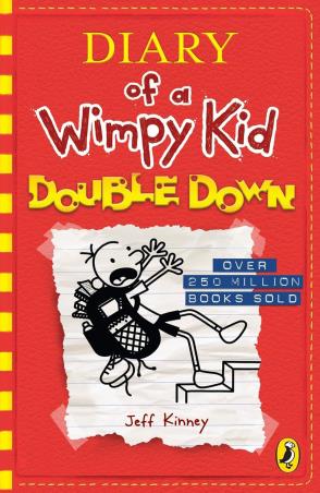 Book cover number 1 for Diary Of A Wimpy Kid : Double Down written by Jeff Kinney published by Puffin