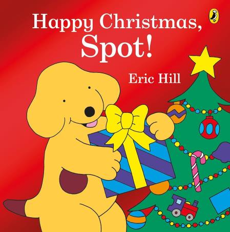 Book cover number 1 for Happy Christmas, Spot! written by Eric Hill published by Puffin