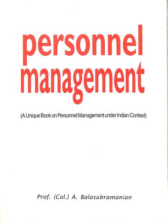 Book cover number 1 for Personnel Management written by Balasubramaniam A. published by Everest Publishing House