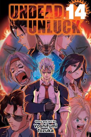 Book cover number 1 for Undead Unluck Volume 14 written by Yoshifumi Tozuka published by Viz Media