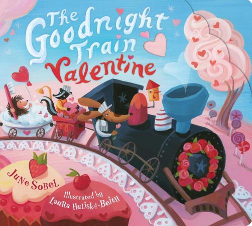 Book cover number 1 for The Goodnight Train Valentine written by June Sobel published by ‎Clarion Books