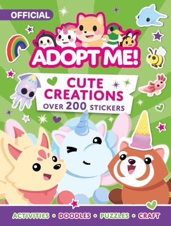 Book cover number 1 for Adopt Me! Cute Creations (Over 200 Stickers) written by NA published by Farshore
