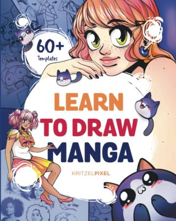Book cover number 1 for Learn To Draw Manga written by Kritzel Pixel published by Head Of Zeus
