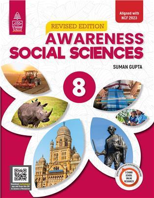 Book cover number 1 for Awareness Social Sciences 8 CBSE (NCF 2023) written by Suman Gupta published by S. Chand Publishing