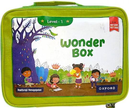 Book cover number 1 for Wonder Box Level 1 (NEP 2020 / NCF 2022) written by Maithreyi Venugopalan published by Oxford University Press