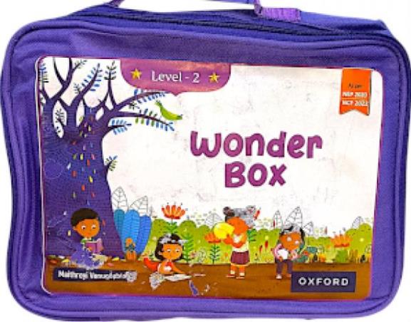 Book cover number 1 for Wonder Box Level 2 (NEP 2020 / NCF 2022) written by Maithreyi Venugopalan published by Oxford University Press