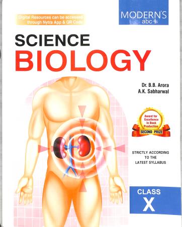 Book cover number 1 for Modern's abc+ Of Science Biology Class 10 (2025-26) CBSE written by B. B. Arora, A. K. Sabharwal published by Modern Publishers