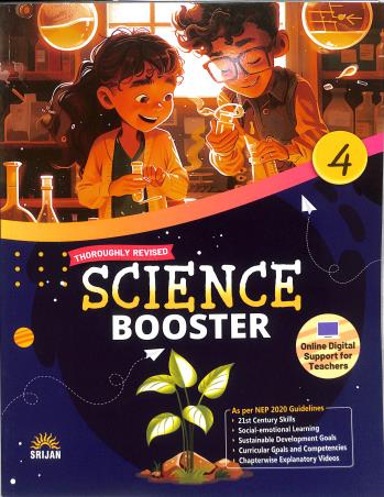 Book cover number 1 for Science Booster 4 (NEP 2020) written by Veer Bala Rastogi published by Srijan Publishers P. Ltd.