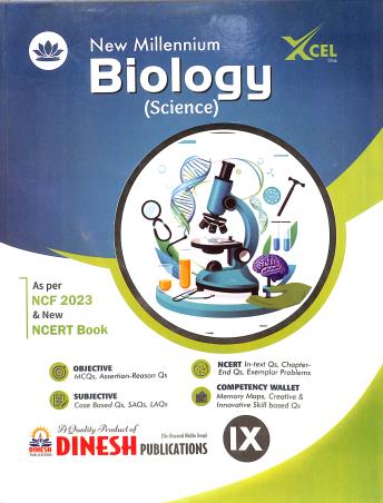 Book cover number 1 for Dinesh New Millennium Biology (Science) Class 9 CBSE (NCF 2023) 2026 written by NA published by S. Dinesh Sales Corp.