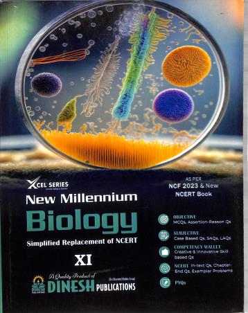 Book cover number 1 for New Millennium Biology Class 11 (NCF 2023) written by K. Kumar published by Dinesh Publications Pvt. Ltd.